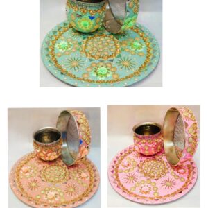 KARWA CHAUTH :FLOWER COLOUR THALI