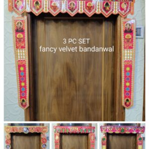 3 PC Fancy Velvet Bandanwal(12×32)