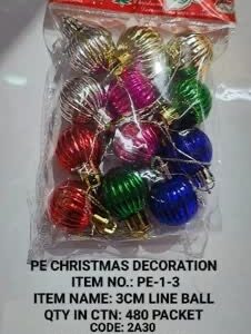 PE-1-3 3CM LINE BALL 12X30
