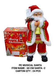 PE-Musical Santa 60 Cm Santa 2