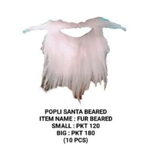 Popli Santa Beared : Fur Beared Small