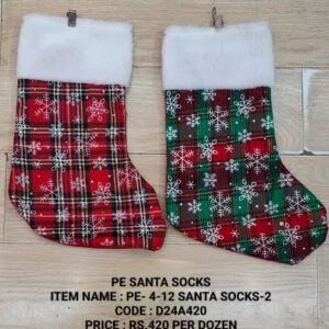 PE Santa Socks : Pe-4-12 Santa Socks-2