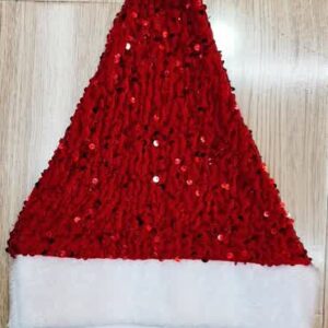 PE Santa Cap :Pe-4-5 Velvet sequence cap 390 (6X65)