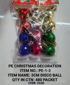 PE-1-2 3CM Disco Ball 12x30