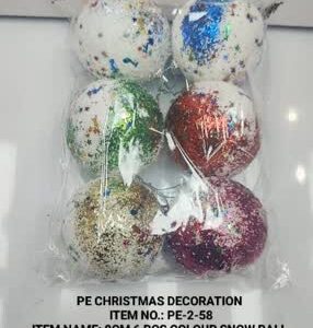 PE-2-58 8CM 6Pcs Colour snow ball 6X66