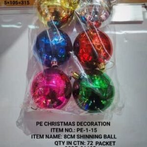 PE-1-15 8CM Shinning Ball 5x105