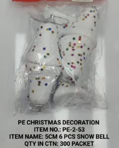 PE-2-53 5CM 6Pcs SnowBell 12x24