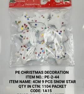 PE-2-44 4CM 9Pcs Snowstar 12x15
