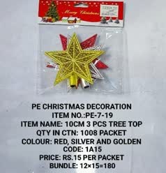 PE-7-19 10CM 3Pcs Tree top 12x15