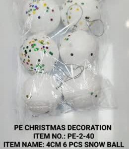 PE-2-40 4CM 6Pcs Snowball 12x15
