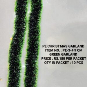 PE-3-4 9cm Green Garland