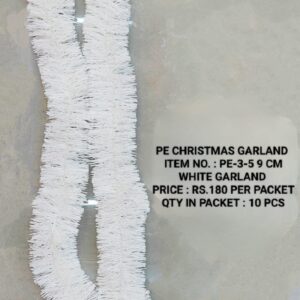 PE-3-5 9cm White Garland