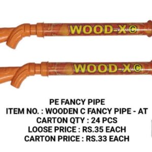 Wooden C Fancy Pipe -AT