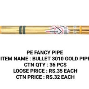 Fancy Water Pipe : Bullet 3010 Gold Pipe