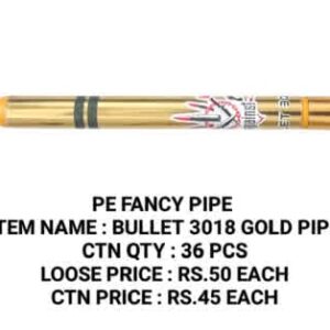 Fancy Water Pipe : Bullet 3018 Gold Pipe