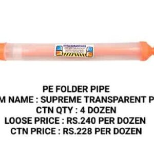 Folder Pipe : Supreme Transparent Pipe