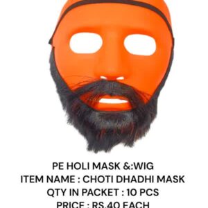 Holi Mask & Wig : Choti Dhadhi Mask