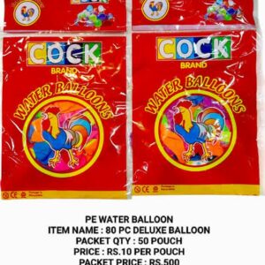 Water Balloon : 80 pc Deluxe Balloon 10x50