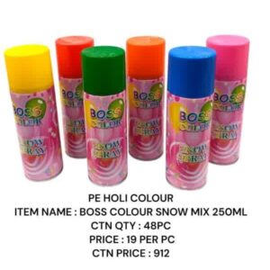 Holi Colour : Boss Colour Snow Mix 250ML