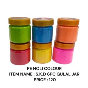 Holi Colour : S.K.D 6 PC Gulal Jar