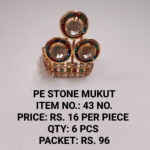 PE Stone Mukut Item no - 43 16x6