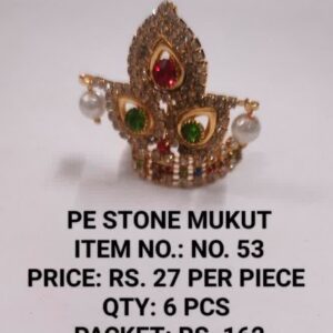 PE Stone Mukut Item no - 53 27 x 6