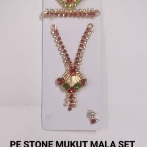 PE Stone Mukut Mala set Item No-105 30 x 6
