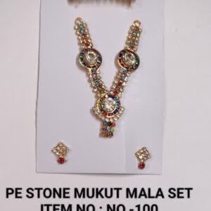PE Stone Mukut Mala Item No-100 Set 45 x 6