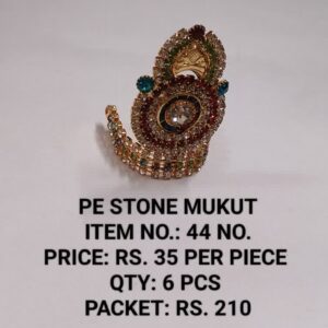 PE Stone Mukut Item -44 No 35 x 6