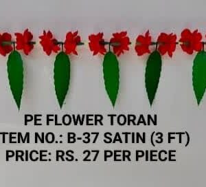 Flower Toran : B-37 Satin(3 FT)