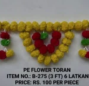 Flower Toran B-275(3 FT) 6 Latkan